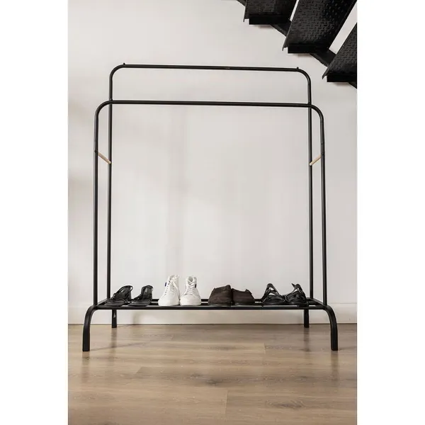 Skrybėlių stovas Newlux Hangy Duo 30 Musta Metalli 115 x 50 x 150 cm