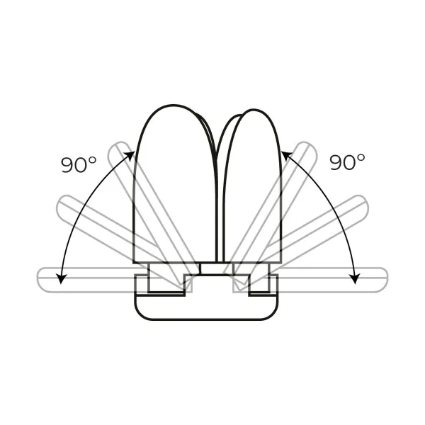LED Spuldze EDM 98907 Leaf 30 W 200 W E27 3000 lm 35 x 11,2 cm Vairākos virzienos (6500 K)