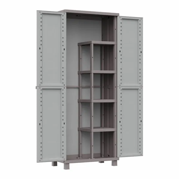 Harjakaappi Terry Jrattan 368 Harmaa 68 x 37,5 x 170 cm Muovinen 4 Hyllyt