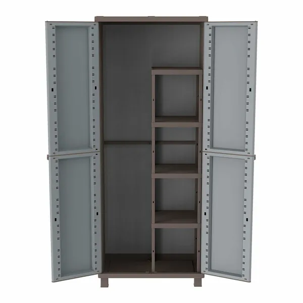 Harjakaappi Terry Jrattan 368 Harmaa 68 x 37,5 x 170 cm Muovinen 4 Hyllyt