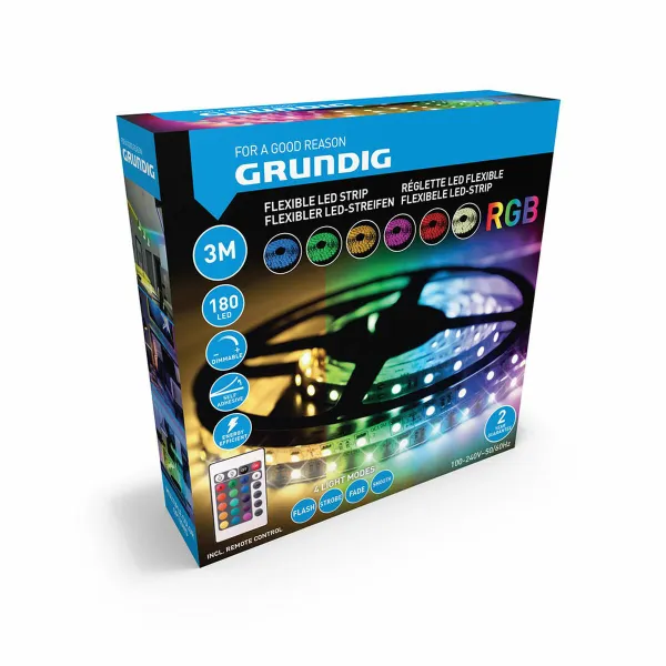 LED strēmeles Grundig RGB 180