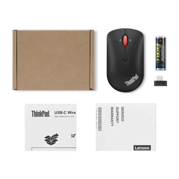 Bezvadu Pele Lenovo 400 Melns 2400 dpi