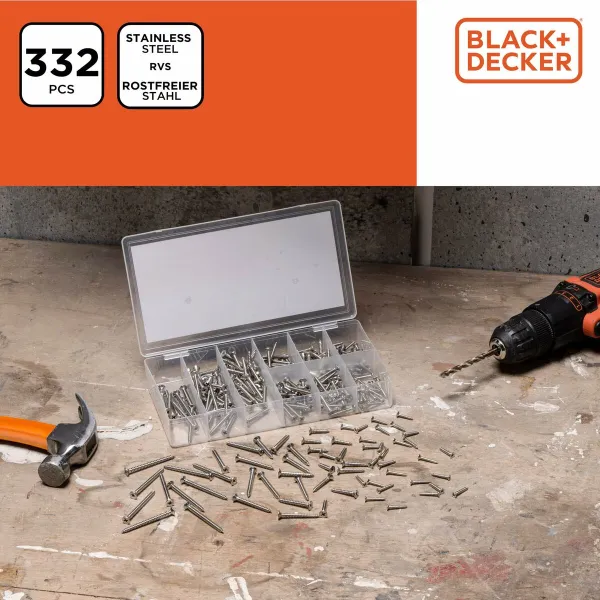 Varžtų komplektas Black & Decker Phillips Medžio 332 Dalys