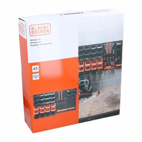Shelves Black & Decker Black 98 X 23 X 43 CM Plastic 43 Pieces
