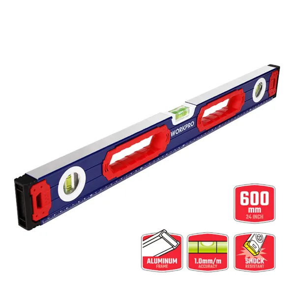 Alkoholio matuoklis Workpro Aliuminis 60 cm Magnetinis