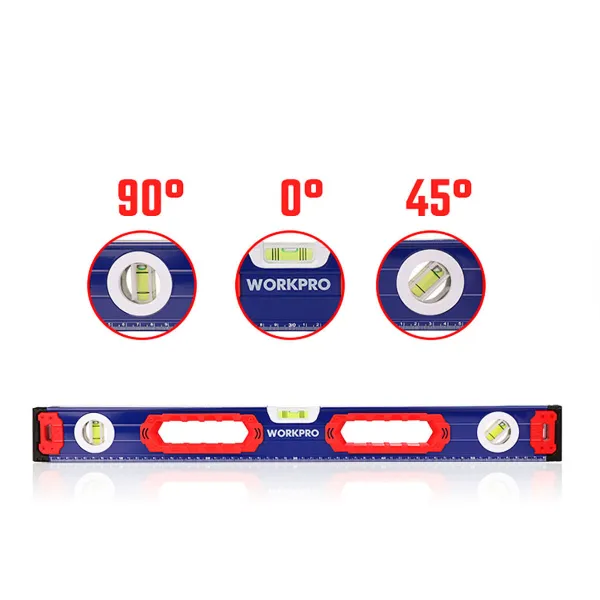 Alkoholio matuoklis Workpro Aliuminis 60 cm Magnetinis