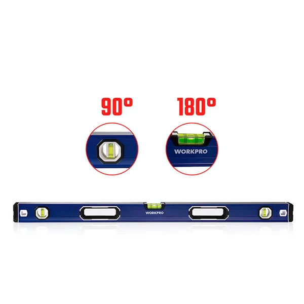 Alkoholio matuoklis Workpro Aliuminis 60 cm Magnetinis