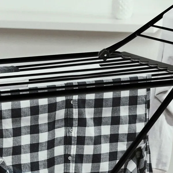 Taitettava kuivausteline Vileda Extra Black 174090 174 x 56 x 116 cm
