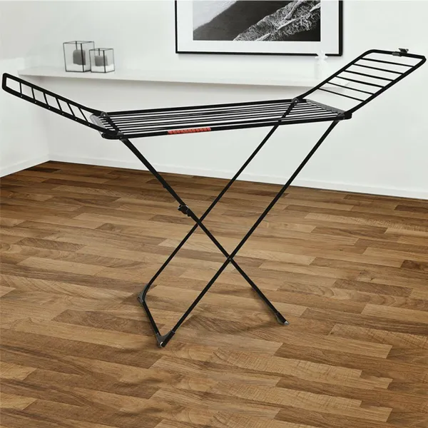 Taitettava kuivausteline Vileda Extra Black 174090 174 x 56 x 116 cm