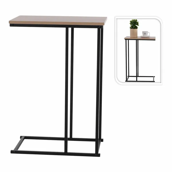 Šoninis staliukas Lifetime nb1510080 Juoda Medžio 40 x 26 x 58 cm