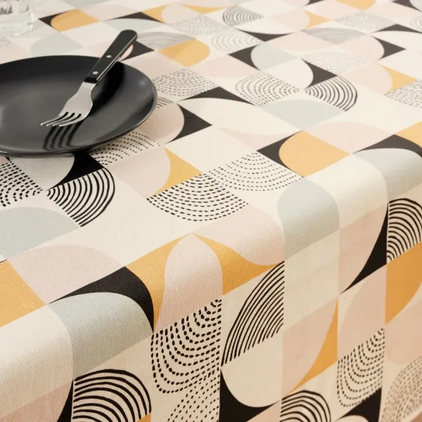 Stain-proof tablecloth Belum P20 Multicolour 180 x 200 cm Geometric XL