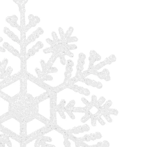 Joulukuusen koristepakkaus - lumihiutaleet Springos CA0750, 10 cm, 12 kpl.