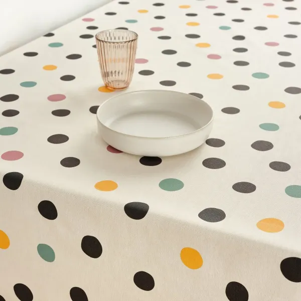 Stain-proof tablecloth Belum CUZCO White Multicolour 180 x 180 cm Spots XL