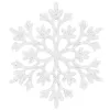 Joulukuusen koristepakkaus - lumihiutaleet Springos CA0750, 10 cm, 12 kpl.