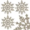 Ziemassvētku dekorācijas- sniega pārslas Springos CA0754 12cm 3 gab