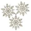 Ziemassvētku dekorācijas- sniega pārslas Springos CA0754 12cm 3 gab