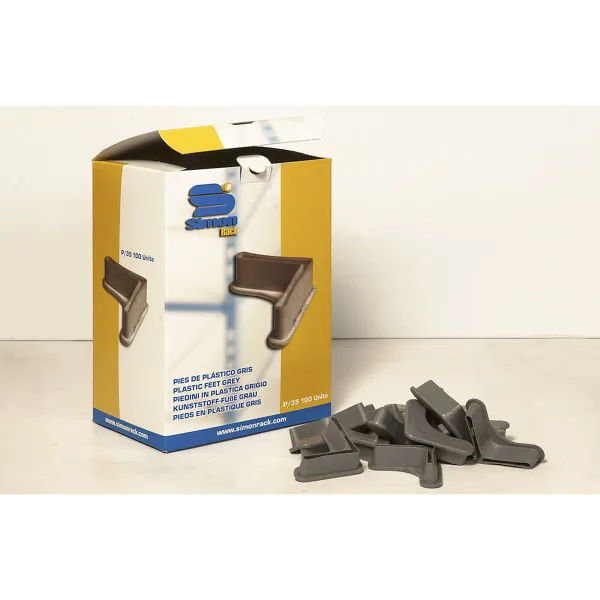 Feet Simon Rack Grey ABS Squared (100 Units)