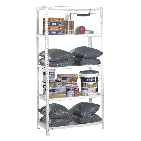 Shelves Simon Rack Comfort Plus 5/400 White 200 x 100 x 40 cm Metal 5 Shelves 100 kg