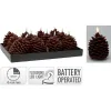 Вуаль LED Lifetime Коричневый Сосновая шишка 13 cm Эффект пламени