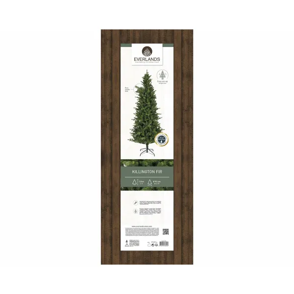 Naujametinė eglutė Everlands Killington Žalia PVC Metalinis polistirenas Eglė Ø 93 x 180 cm