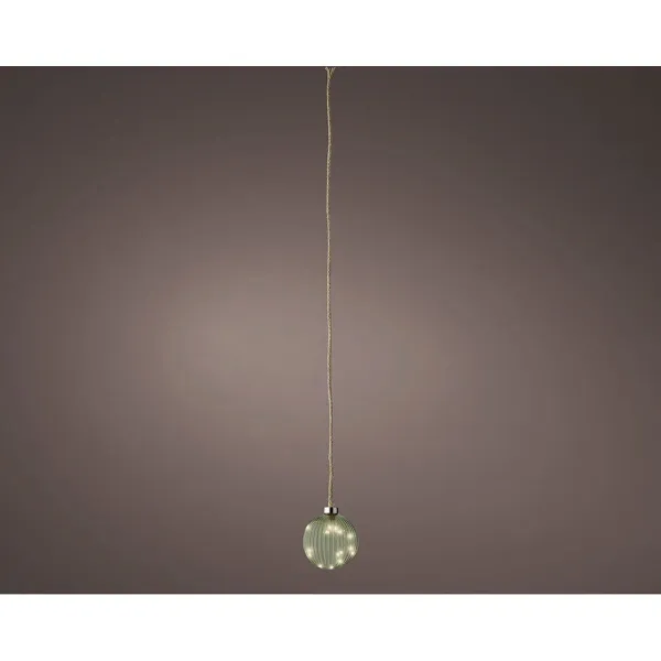 Ёлочный шарик Lumineo Джут Стеклянный Для подвешивания MicroLED