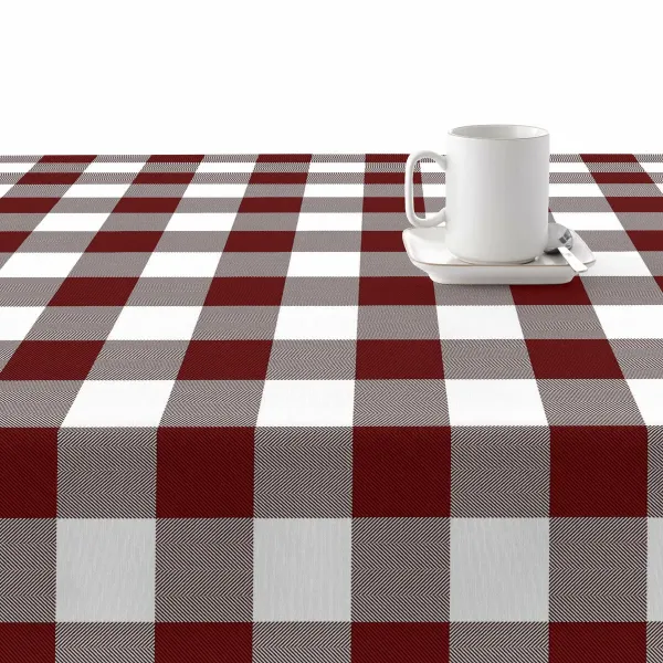 Stain-proof tablecloth Belum Cuadros Maroon 300 x 150 cm