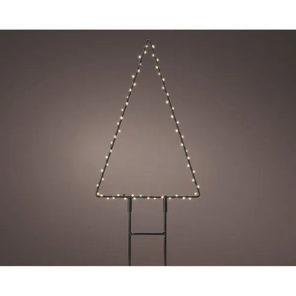 Apgaismojošs dekors Lumineo Jaungada eglīte 18 x 27 cm Metāls Likme MicroLED