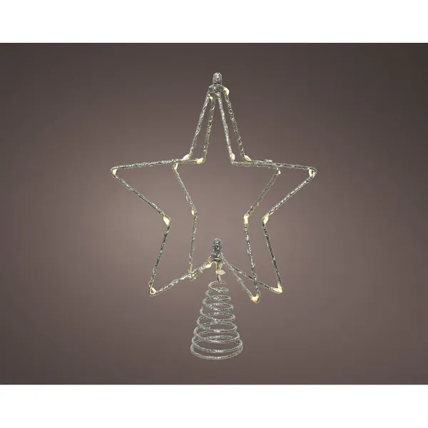 Ziemassvētku zvaigzne Lumineo Sudrabains Проволока 20 x 5 x 25 cm MicroLED