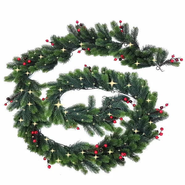 LED-valokranssi Lumineo Imperial Lämmin valkoinen 6,1 m 270 x 12 cm Valkoinen
