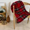 Flanelette Blanket Home Textiles Red Scottish pictures 150 x 200 cm