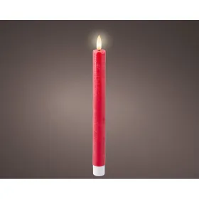 LED Kynttilä Lumineo Punainen Ø 2,2 x 24,5 cm 2 osaa (AAA)