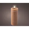 LED Žvakė Lumineo Ruda Ø 7 x 19 cm Liepsnos efektas (AAA)