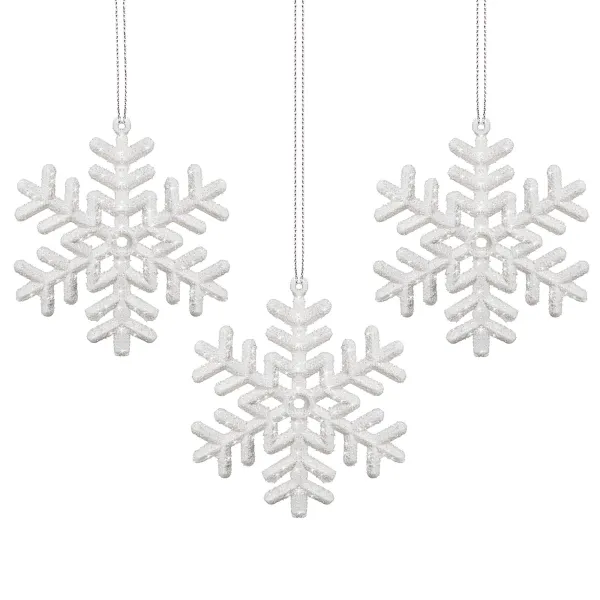 CA0041 JOULUKUUKUN KORISTUKSET TÄHDET 9,5 CM 3 KPL.