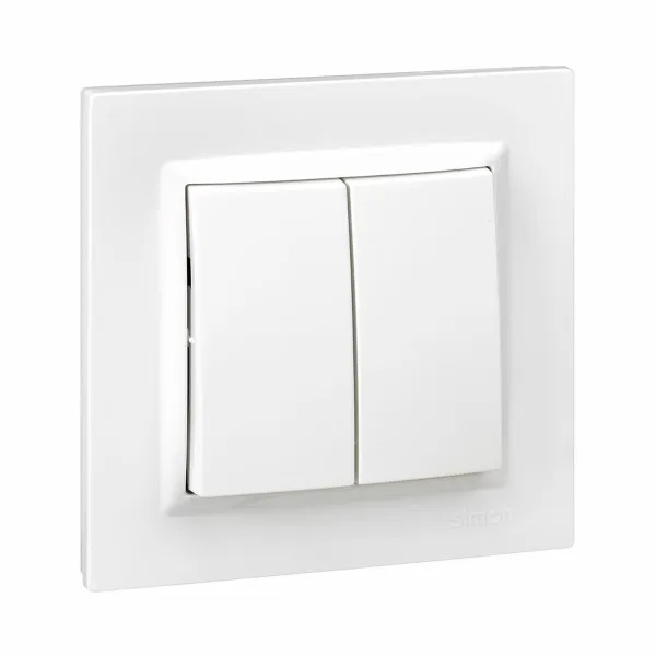 Dvigubo perjungimo jungiklis Simon 8,4 x 4 x 8,4 cm