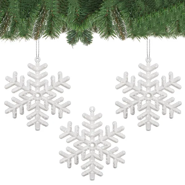 CA0041 JOULUKUUKUN KORISTUKSET TÄHDET 9,5 CM 3 KPL.
