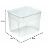 Контейнерное ведро Mondex space box 4 h 34,5l Прозрачный полипропилен 34,5 L 42 x 35 x 33 cm