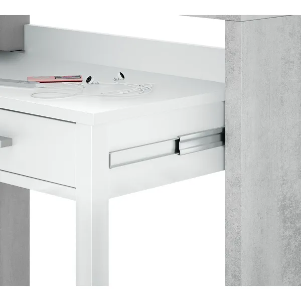Rašomasis stalas Forés Balta 98,5 X 36 X 87,5 CM Metalinis MDF