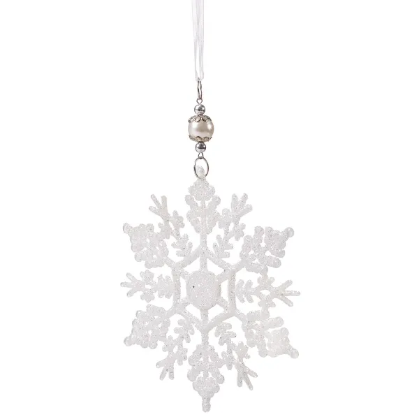 Christmas tree ornament, star, snowflake pendant 13 cm