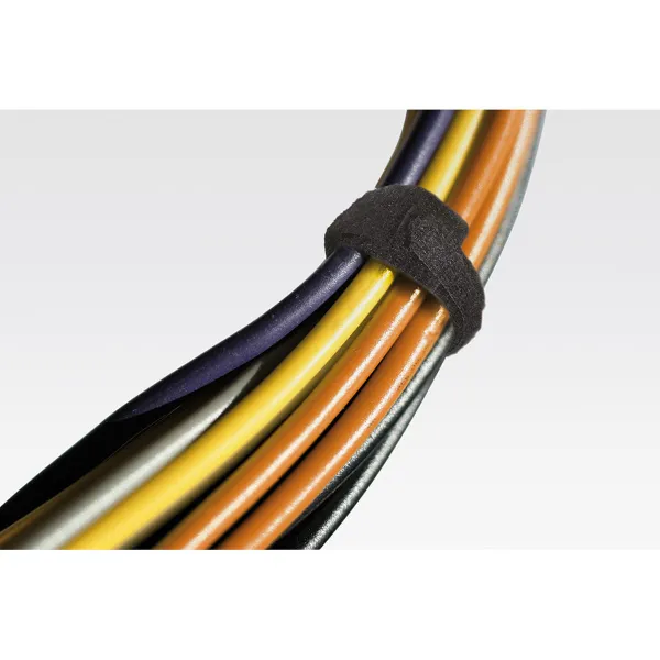 Хомуты на липучках Velcro One-Wrap Strap Чёрный 13 mm x 20 cm (25 штук)