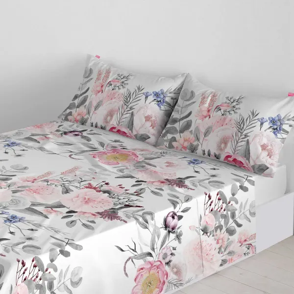 Top sheet HappyFriday Delicate bouquet Multicolour 260 x 270 cm