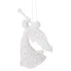Christmas ornament white angel for the tree Springos CA0049 16.5 cm