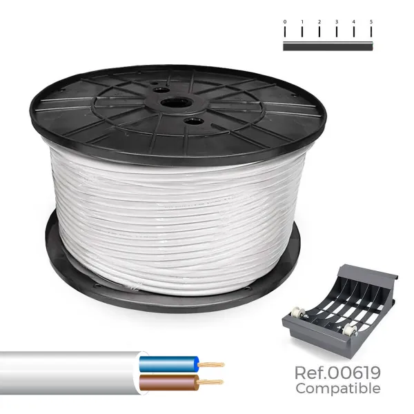 Daugiapakopis elektros kabelis Sediles Balta 2 x 1,5 mm 200 m H05VV-F