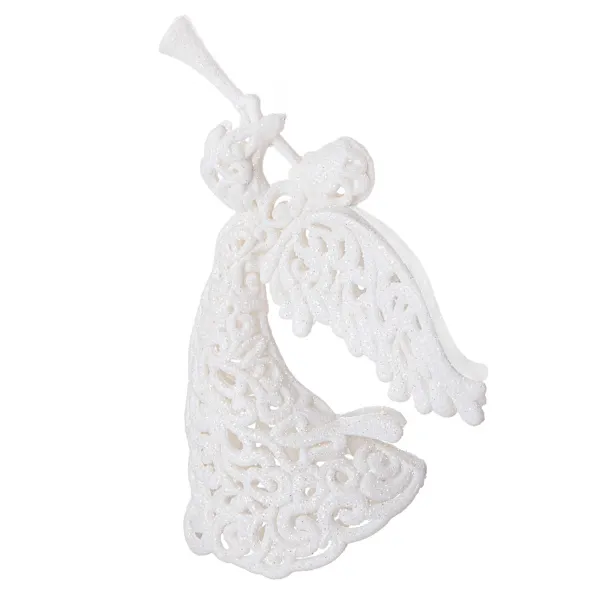 Ziemassvētku rotājums balts eņģelītis eglītei Springos CA0049 16,5 cm