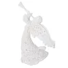 Kalėdinė dekoracija baltas angelėlis eglutei Springos CA0049 16,5 cm