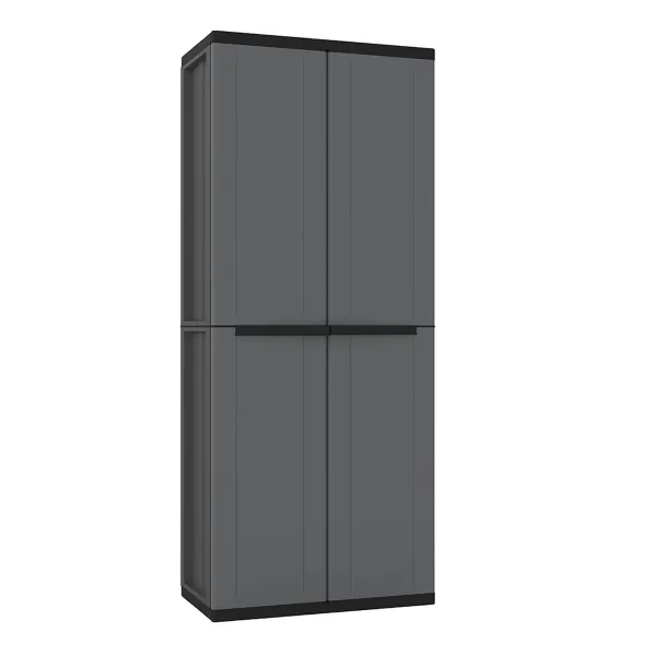 Skapītis Terry j-base 268 Tumši pelēks polipropilēns 68 x 37,5 x 163,5 cm