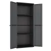 Cupboard Terry j-base 268 Dark grey polypropylene 68 x 37,5 x 163,5 cm
