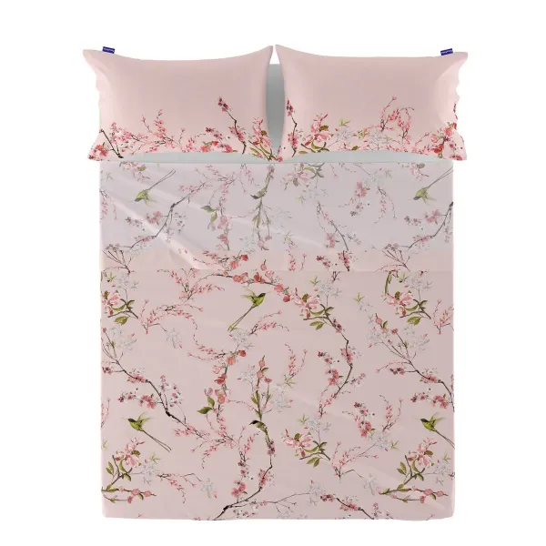 Top sheet HappyFriday Chinoiserie rose Multicolour 180 x 270 cm (asiatico/oriental)