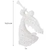 Kalėdinė dekoracija baltas angelėlis eglutei Springos CA0049 16,5 cm