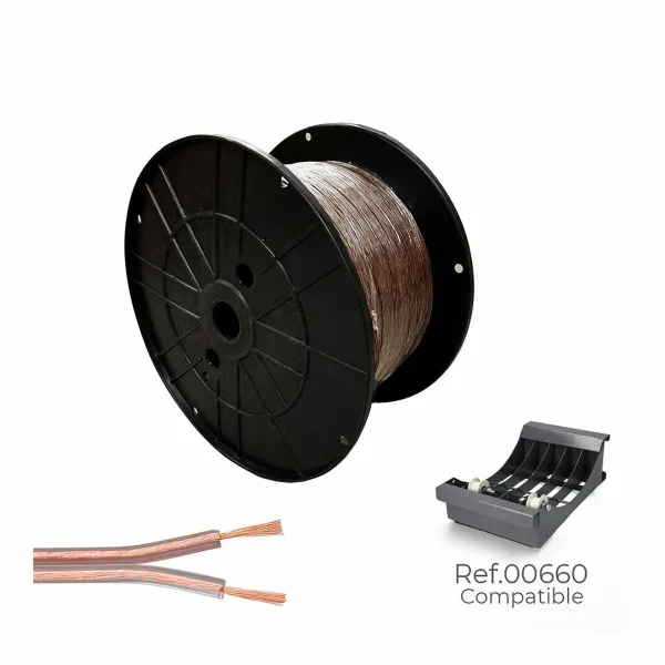 Paralēlais kabelis Sediles Caurspīdīgs 2 x 0,75 mm 500 m