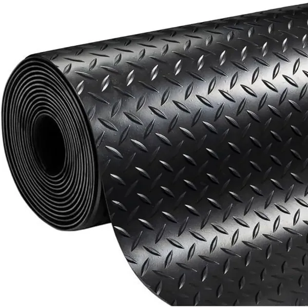 Roll of Anti-Slip Material Exma Juoda Natūralus kaučiukas 1 x 10 m Deimantas
